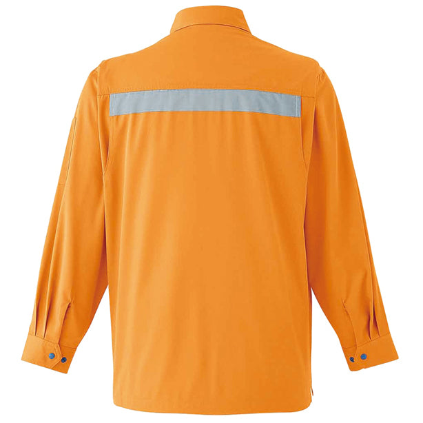 メーカー:ASAHICYO 品名&品番:AC-E6964 セーフティシャツ カラー:オレンジ(バックスタイル)