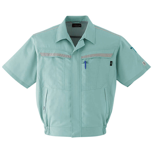 メーカー:ASAHICYO 品名&品番:AC-E7501 半袖ブルゾン(一覧表示用)  カラー:オリーブ