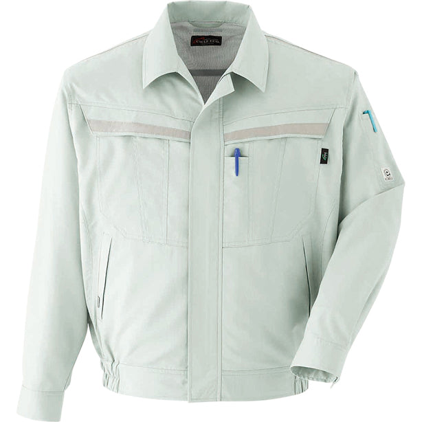 メーカー:ASAHICYO 品名&品番:AC-E7502 春夏長袖ブルゾン(オプション表示用)  カラー:ストーン