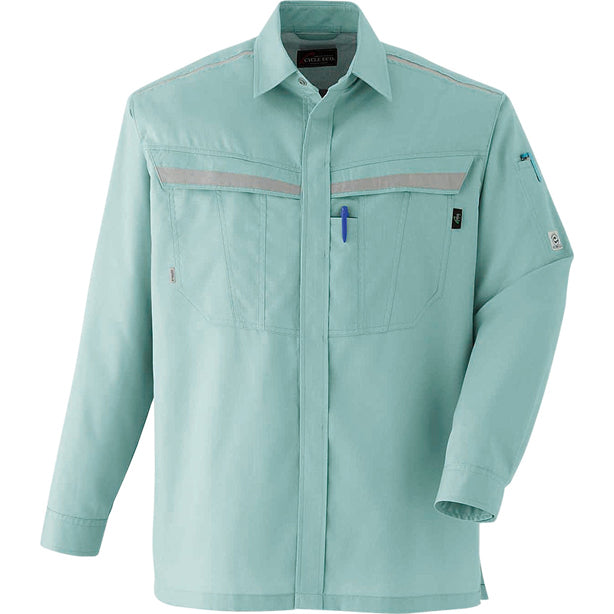 メーカー:ASAHICYO 品名&品番:AC-E7504 長袖シャツ(一覧表示用)  カラー:オリーブ