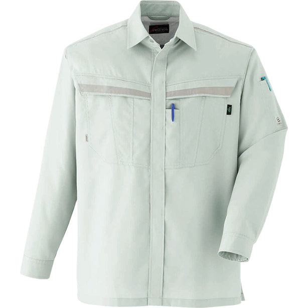 メーカー:ASAHICYO 品名&品番:AC-E7504 長袖シャツ(一覧表示用)  カラー:ストーン