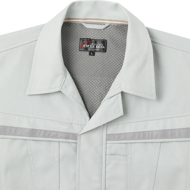 AC-E7504 長袖シャツ 商品コード:AC-E7504 背メッシュ仕様