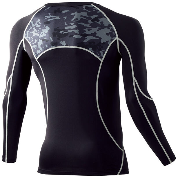 メーカー:JICHODO 品名&品番:Jawin 52014 スタンダードコンプレッション【長袖】 カラー:ブラック(バックスタイル)