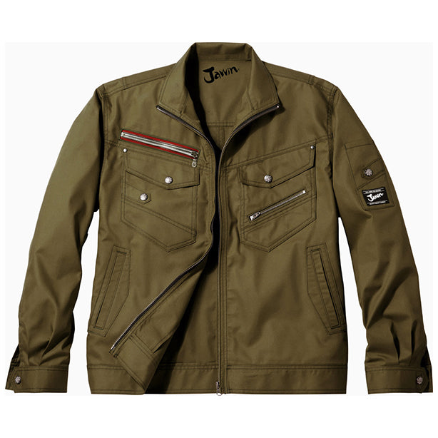 Jawin 56000 長袖ジャンパー 商品コード:JC-56000 色:アーミーグリーン(オプション表示用)