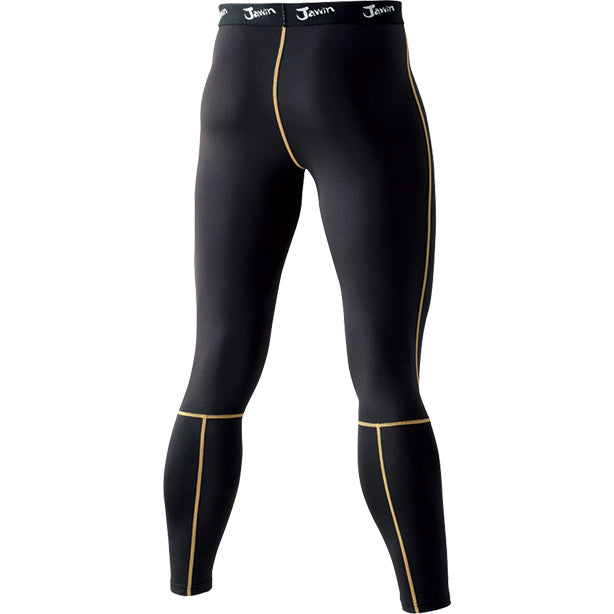Jawin 58201 吸湿発熱 裏起毛コンプレッション【ロングパンツ】 商品コード:JC-58201 色:ブラック(オプション表示用)バックスタイル