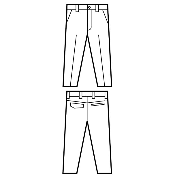 Z-DRAGON 75001 ノータックパンツ 商品コード:JC-75001 絵型