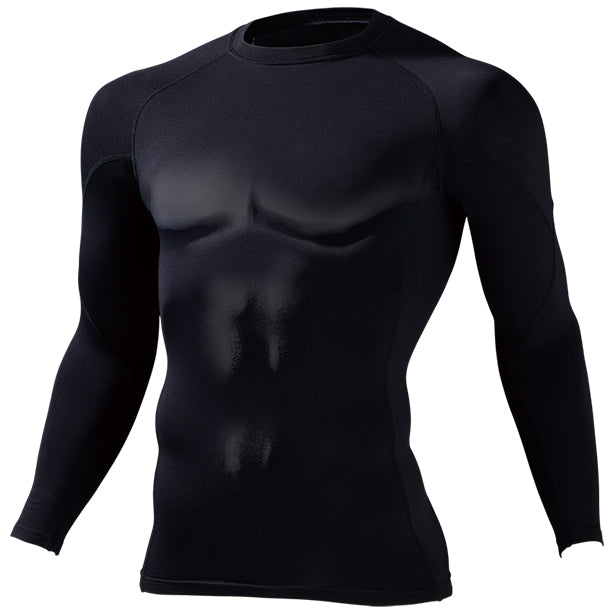 【3枚セット】Z-DRAGON 78164 吸湿発熱 裏起毛 ハイパフォーマンスコンプレッション【ロングスリーブ・長袖】 商品コード:JC-78164-3S 色:ブラック(一覧表示用)