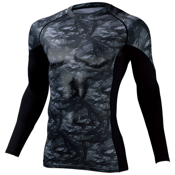 【3枚セット】Z-DRAGON 78164 吸湿発熱 裏起毛 ハイパフォーマンスコンプレッション【ロングスリーブ・長袖】 商品コード:JC-78164-3S 色:ブラックカモフラ(一覧表示用)