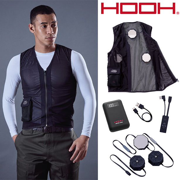 メーカー:MURAKAMIHIHUKU 品名&品番:村上被服 HOOH MH-PV333 ペルチェベストセット(八角形)【フルセット】(一覧表示用)