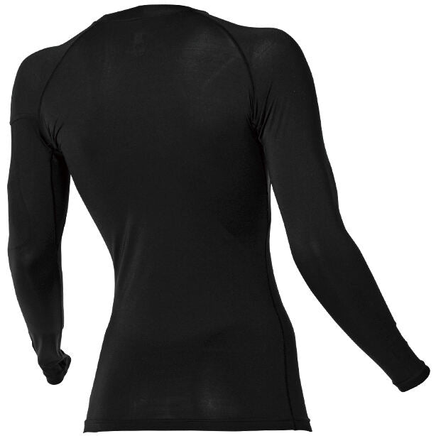 TSD-4235 ラミネート ロングスリーブジップシャツ 商品コード:TSD-81252 色:ブラック(オプション表示用)バックスタイル