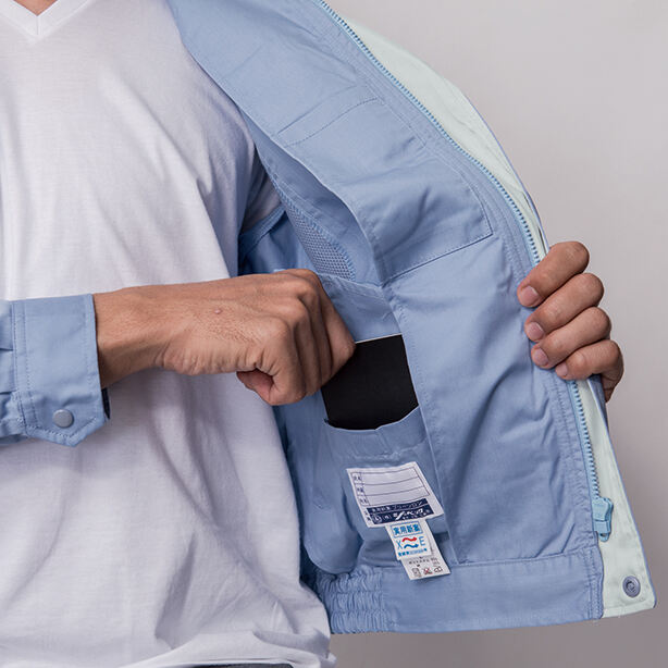 メーカー:XEBEC 品名&品番:XEBEC 1291 風を感じる半袖ブルゾン 内ポケット左