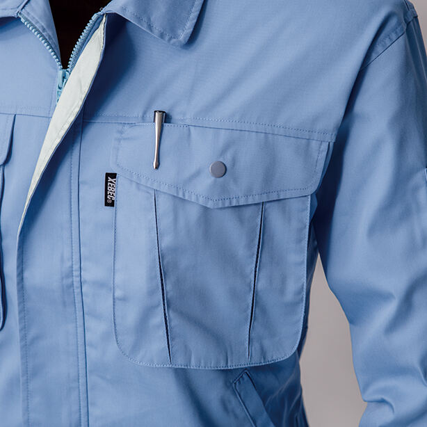 メーカー:XEBEC 品名&品番:XEBEC 1292 風を感じる半袖シャツ 左胸ポケットペン差し付き