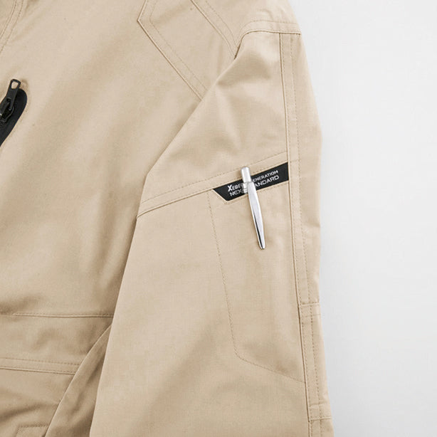 XEBEC 1732 ハイブリッドストレッチ半袖シャツ【春夏】【スリムフィット】 商品コード:XE-1732 左袖ペン差し