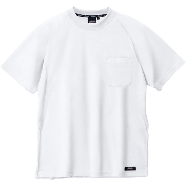 メーカー:XEBEC 品名&品番:ジーベック XE-6124 半袖Tシャツ(オプション表示用) カラー:シロ