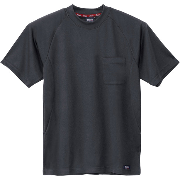 メーカー:XEBEC 品名&品番:ジーベック XE-6124 半袖Tシャツ(オプション表示用) カラー:チャコールグレー