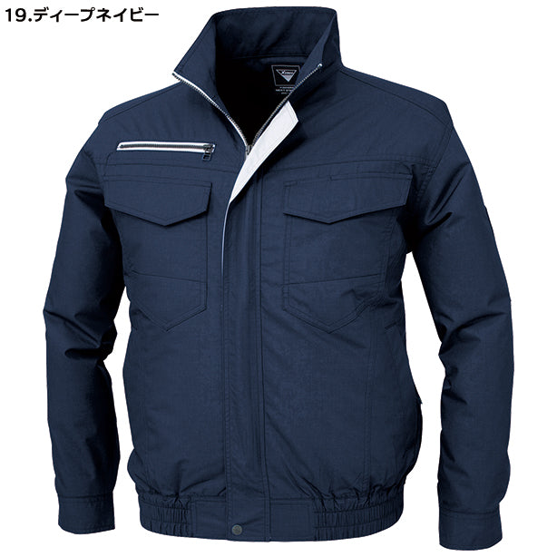 メーカー:XEBEC 品名&品番:XEBEC XE-98001 遮熱空調服®長袖ブルゾン(一覧表示用) カラー:ディープネイビー