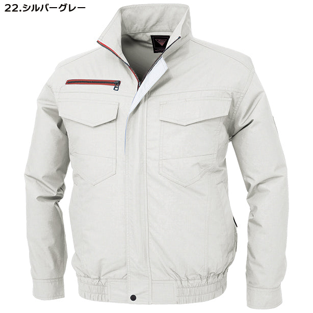 メーカー:XEBEC 品名&品番:XEBEC XE-98001 遮熱空調服®長袖ブルゾン(一覧表示用) カラー:シルバーグレー