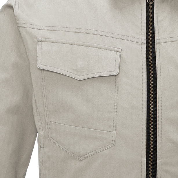 メーカー:XEBEC 品名&品番:現場服 XE-98102 ハーネス対応空調服™長袖ブルゾン【ウエアのみ】 右胸フラップポケット