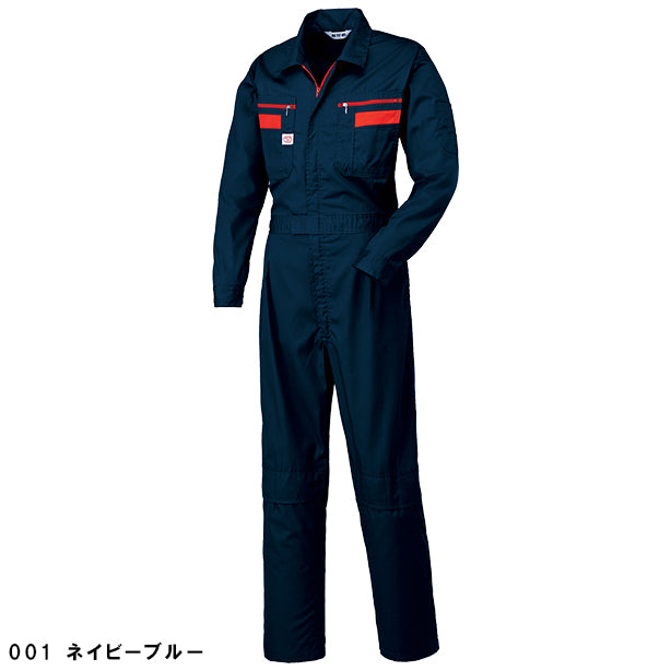 メーカー:YAMADATATSU 品名&品番:AUTO-BI YD-1180 春夏動きやすいつなぎ服(オプション表示用) カラー:ネイビーブルー