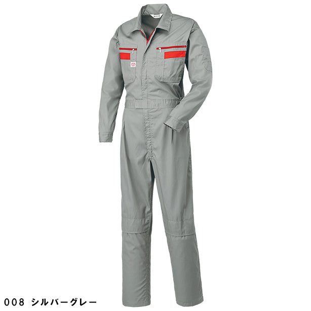 メーカー:YAMADATATSU 品名&品番:AUTO-BI YD-1180 春夏動きやすいつなぎ服(オプション表示用) カラー:シルバーグレー