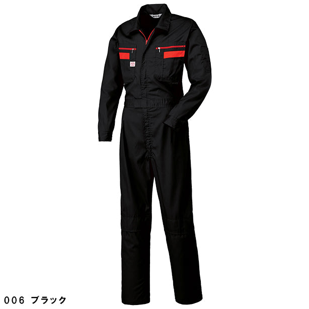 メーカー:YAMADATATSU 品名&品番:AUTO-BI YD-1180 春夏動きやすいつなぎ服(一覧表示用) カラー:ブラック