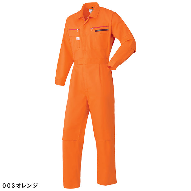 メーカー:YAMADATATSU 品名&品番:AUTO-BI YD-1280 動きやすいつなぎ服(一覧表示用) カラー:オレンジ