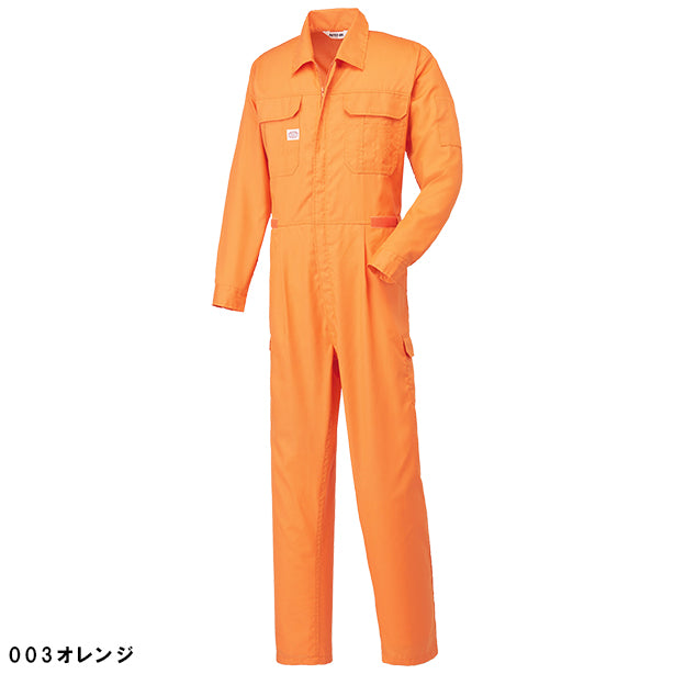 メーカー:YAMADATATSU 品名&品番:AUTO-BI YD-2300 春夏帯電防止長袖つなぎ服(オプション表示用) カラー:オレンジ