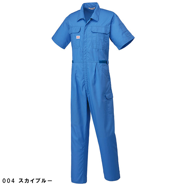 メーカー:YAMADATATSU 品名&品番:AUTO-BI YD-2301春夏帯電防止半袖つなぎ服(一覧表示用) カラー:スカイブルー