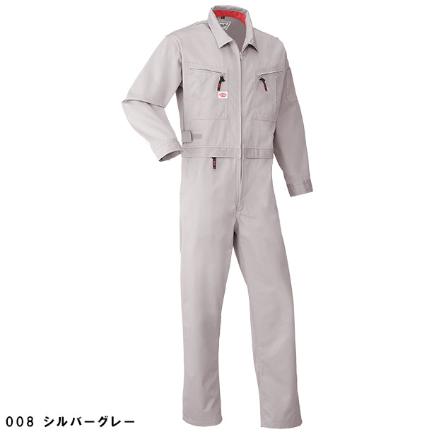 メーカー:YAMADATATSU 品名&品番:AUTO-BI YD-6900 腰割れ式長袖つなぎ服(一覧表示用) カラー:シルバーグレー