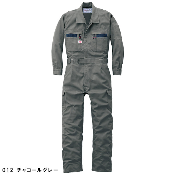 メーカー:YAMADATATSU 品名&品番:AUTO-BI YD-8700 ストライプ調つなぎ服(オプション表示用) カラー:チャコールグレー