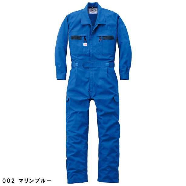 メーカー:YAMADATATSU 品名&品番:AUTO-BI YD-8700 ストライプ調つなぎ服(一覧表示用) カラー:マリンブルー