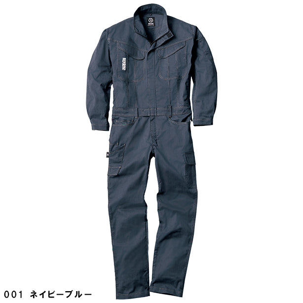 メーカー:YAMADATATSU 品名&品番:REKROM R302 ストレッチ多機能カバーオール(一覧表示用) カラー:ネイビーブルー
