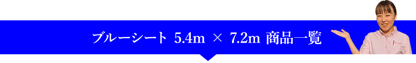 ブルーシート 5.4m × 7.2m の商品一覧