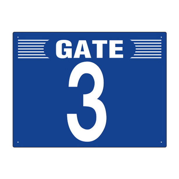 ゲート表示板 GATE 3 ヨコ
