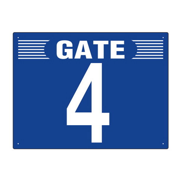 ゲート表示板 GATE 4 ヨコ