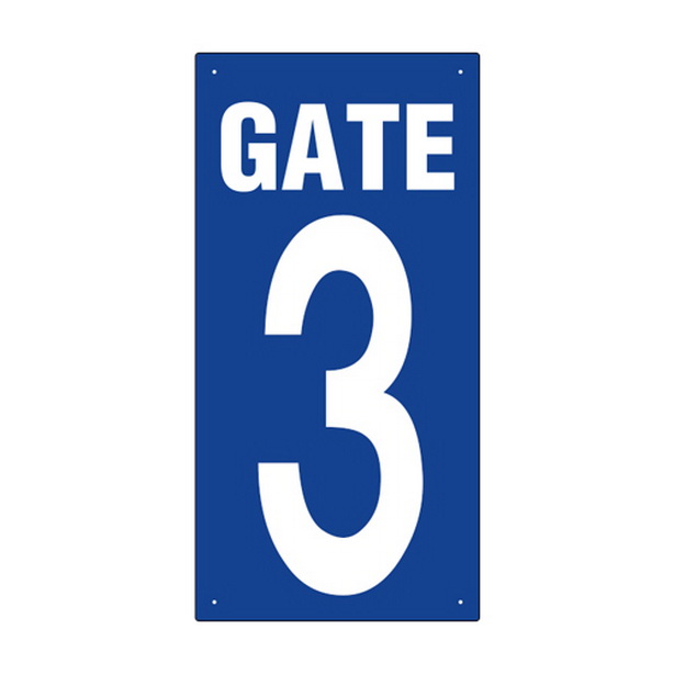 ゲート表示板 GATE 3 タテ