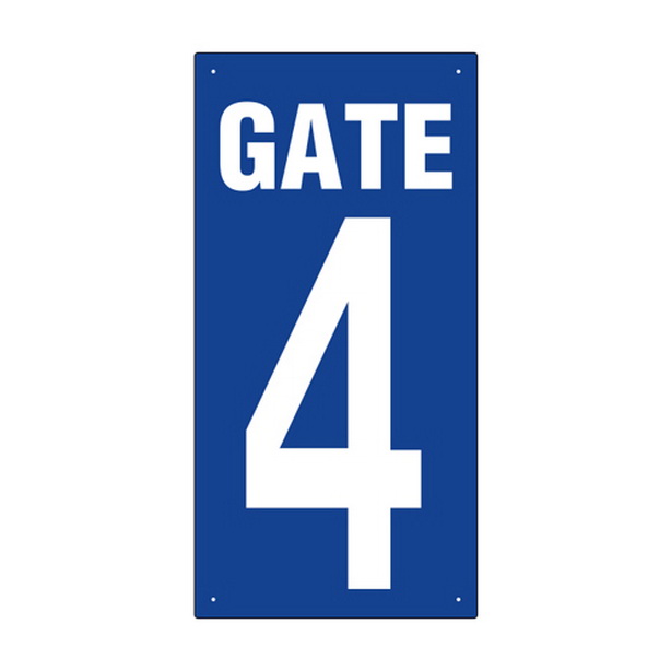 ゲート表示板 GATE 4 タテ