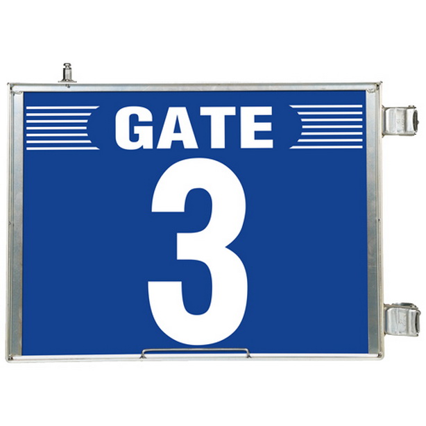 突出し式ゲート標識 GATE3 セット　305-83
