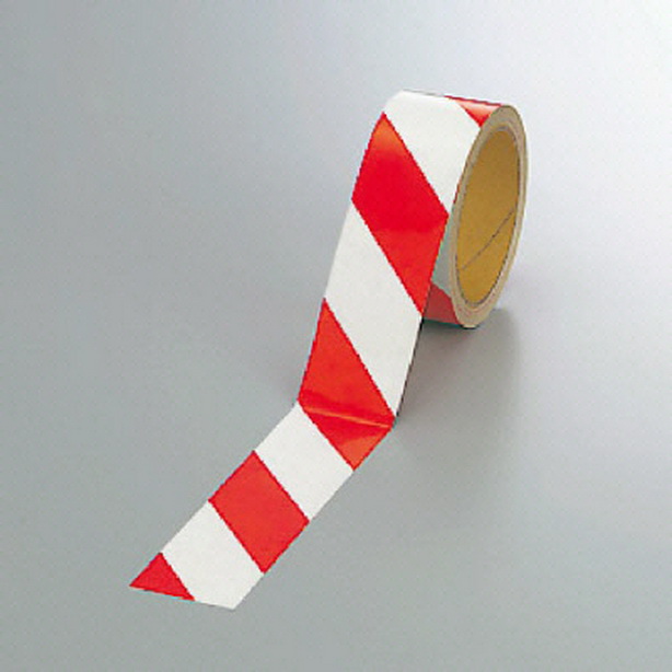 反射トラテープ 赤/白 45㎜幅×10m
