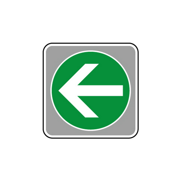 フロアカーペット用 標識 矢印 緑 小