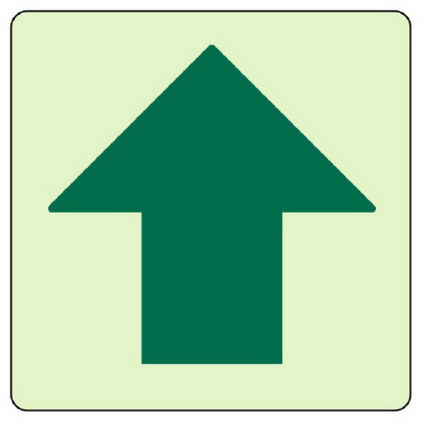 床面誘導標識 ↑(上矢印)