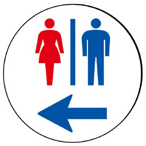 ST用丸表示 トイレ 左矢印