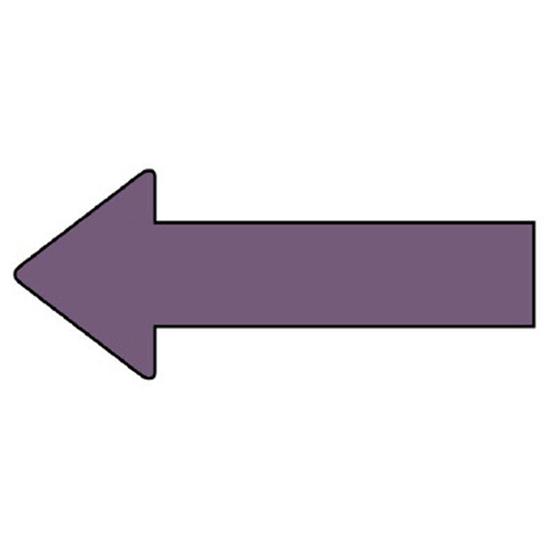 配管ステッカー 方向表示 灰紫