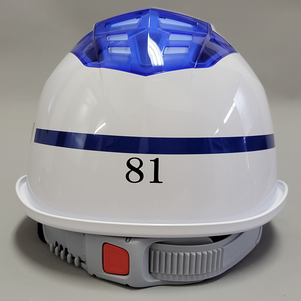 TOYO ヴェンティーフォー白 NO.396F-Bu ヘルメット 安全 作業用品 保護用品 衣料