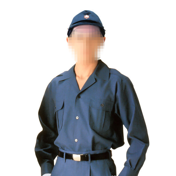 GA-54 略帽【紺】 商品コード：ET-GA-54 着用イメージ男性　麻紺