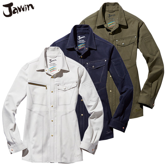 JAWIN 53104 ストレッチ長袖シャツ【通年】 JC-53104(オプション表示用)