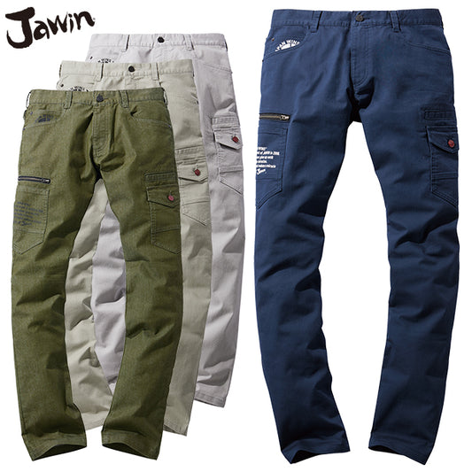 JAWIN 53302 ストレッチデニムノータックカーゴパンツ【秋冬】 JC-53302(オプション表示用)