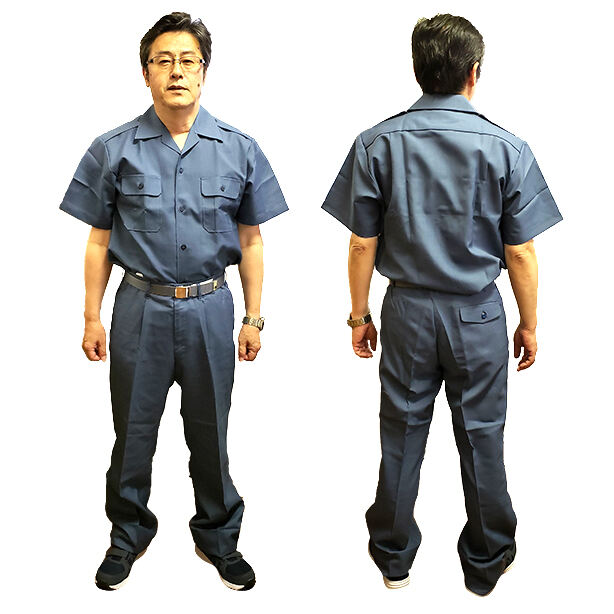 防災服　上下セット　GA-23B-S【麻コン】【夏用 / 半袖】 商品コード：ET-GA-23B-JGS 着用イメージ男性