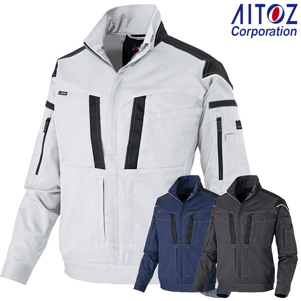 AITOZ　帯電防止ムービンカット　フルハーネス対応長袖ブルゾン【秋冬】【男女兼用】 AZ-6803(オプション表示用)