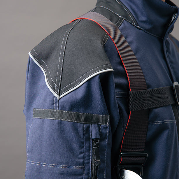 AITOZ　帯電防止ムービンカット　フルハーネス対応長袖ブルゾン【秋冬】【男女兼用】 商品コード：AZ-6803 再帰反射パイピング